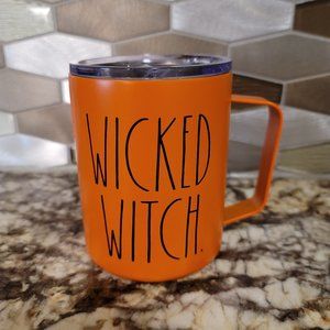 NWT Rae Dunn "Wicked Witch" 12 ounce oz Stainless Steel Tumbler Mug Halloween